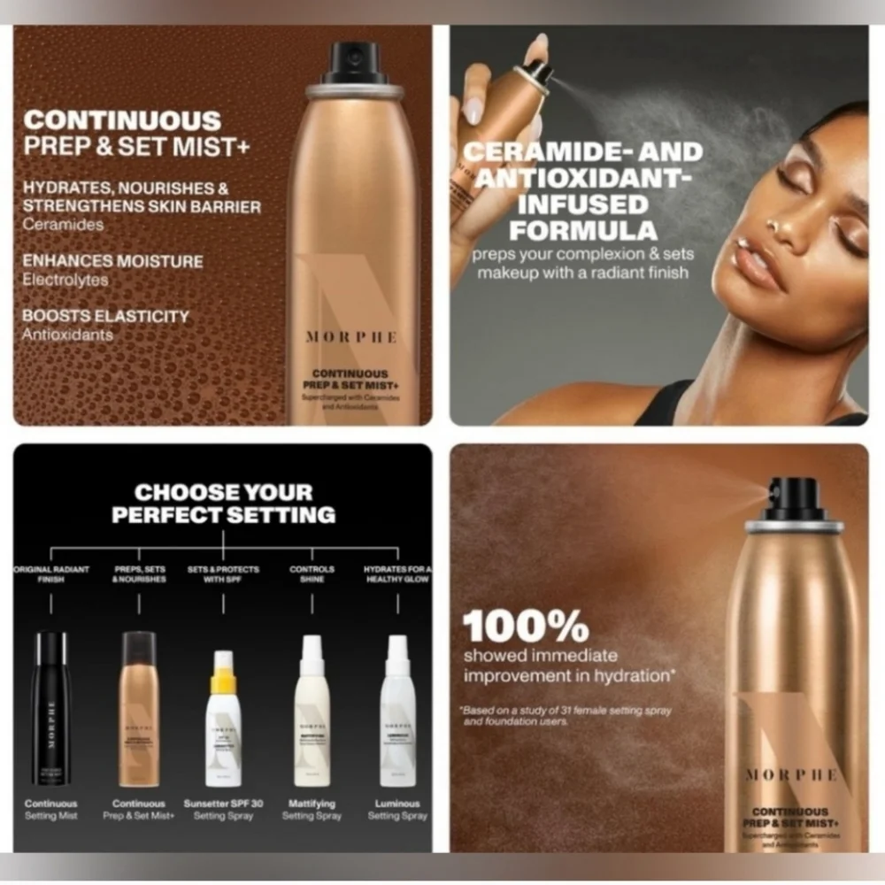 🥳🥳HOST PICK💖NEW Morphe Continuous Prep & Set Setting Mist +